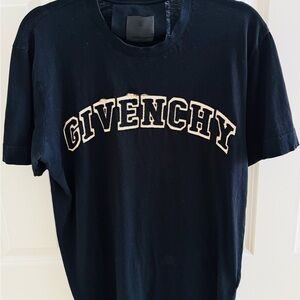 Givenchy Black Logo Varsity Tee L